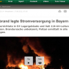 Großflächig Stromausfall, Löschen lebensgefährlich…